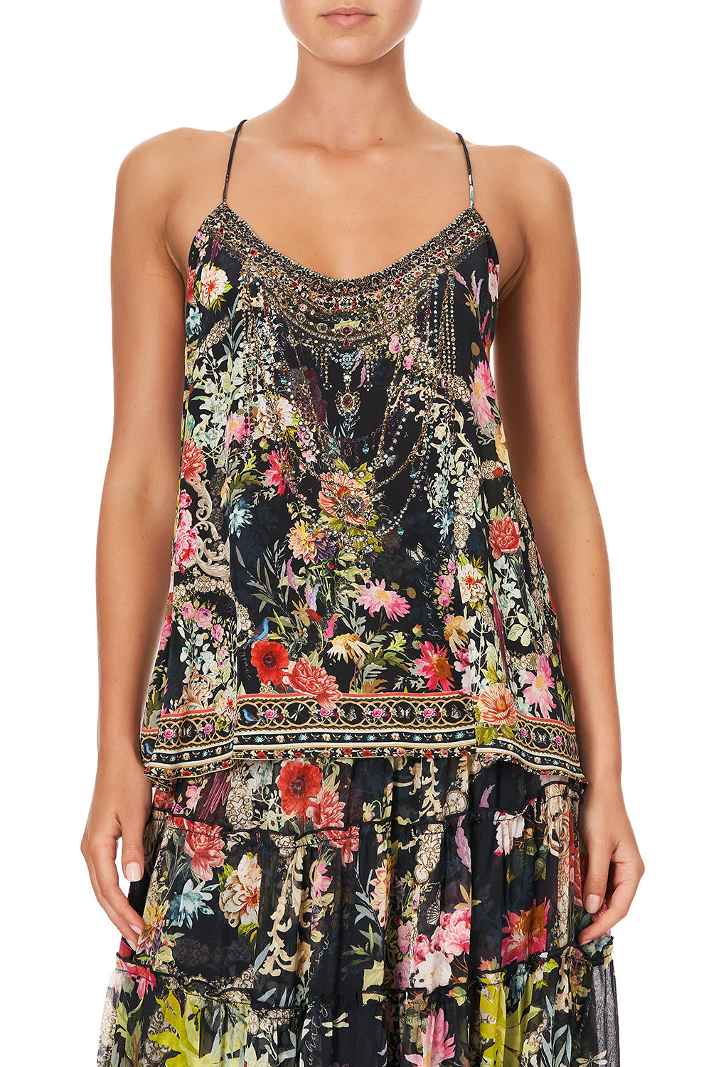 T BACK SHOESTRING TOP HAMPTON HIVE