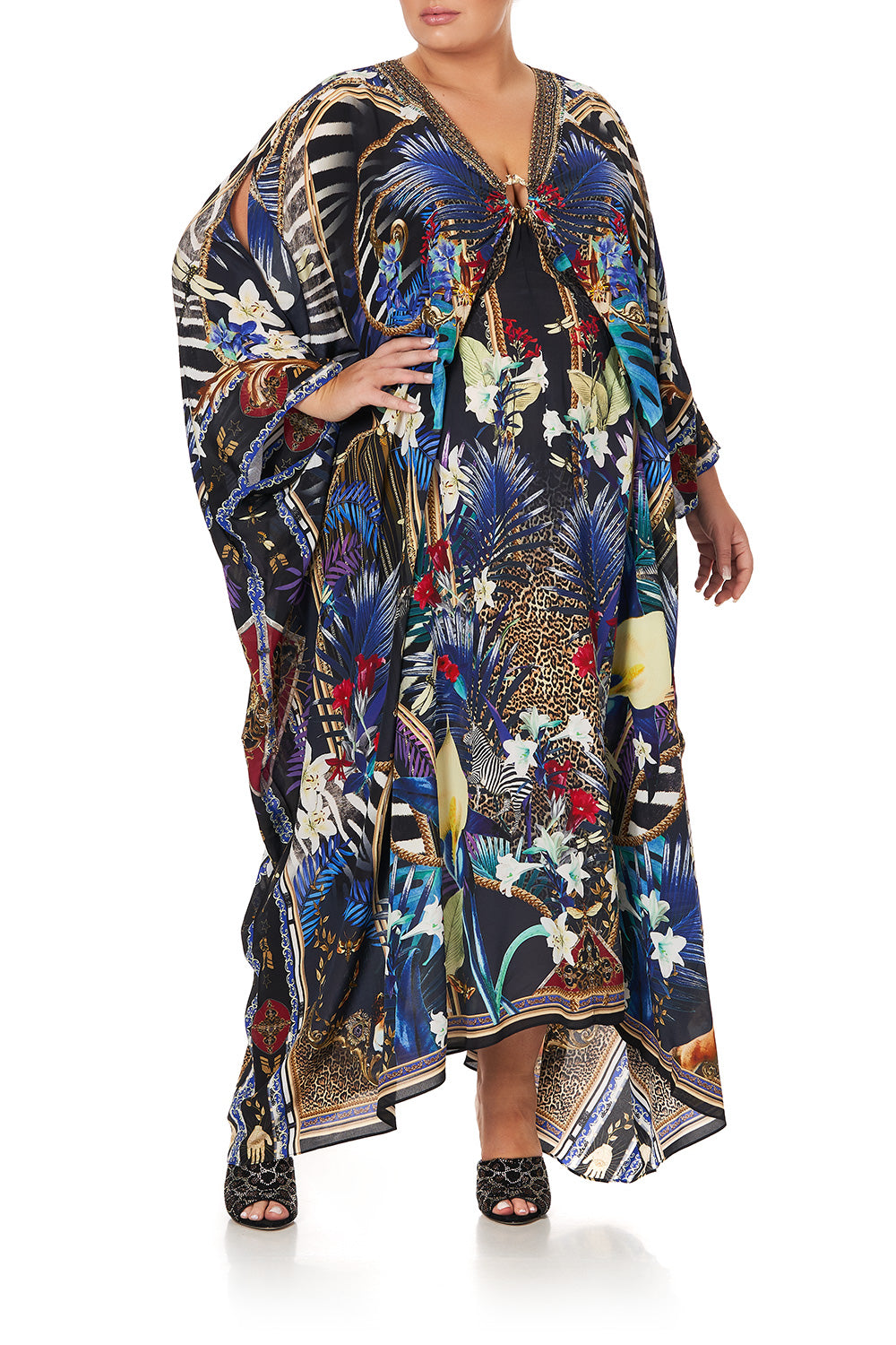 SPLIT SLEEVE KAFTAN WITH HARDWARE RAINBOW ROOM