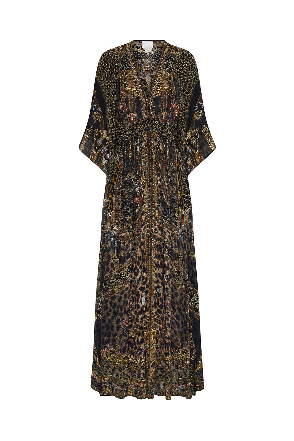 LONG DRESS WITH SMOCKED WAIST ABINGDON PALACE