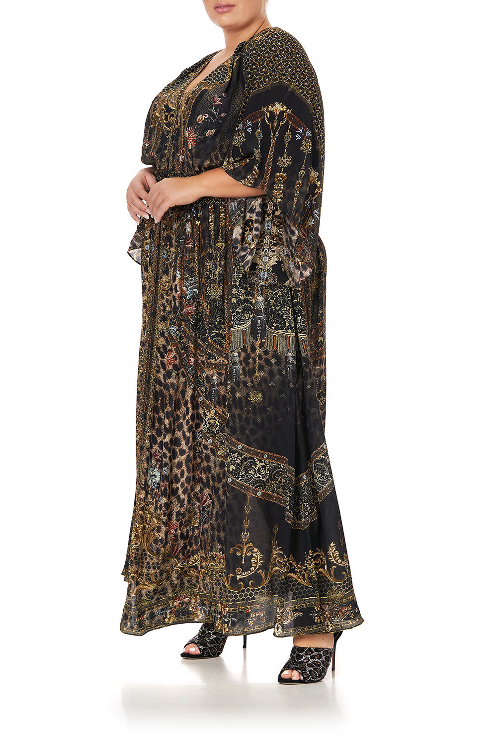 LONG DRESS WITH SMOCKED WAIST ABINGDON PALACE