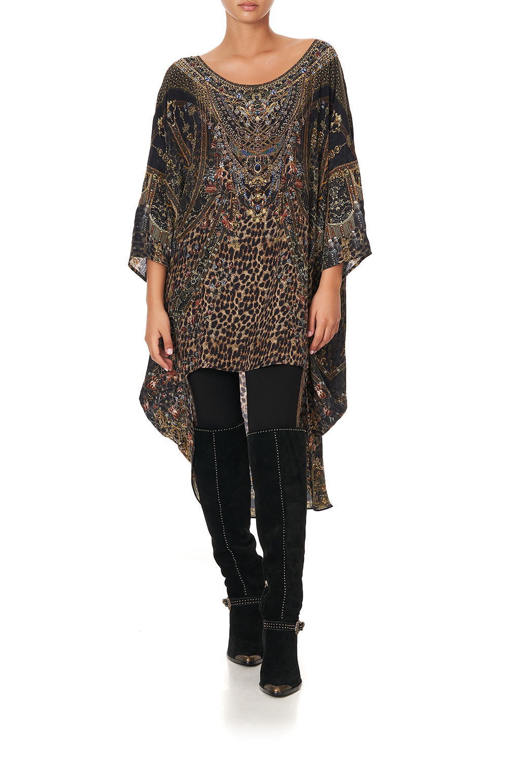 SCOOP BACK HEM DRESS ABINGDON PALACE