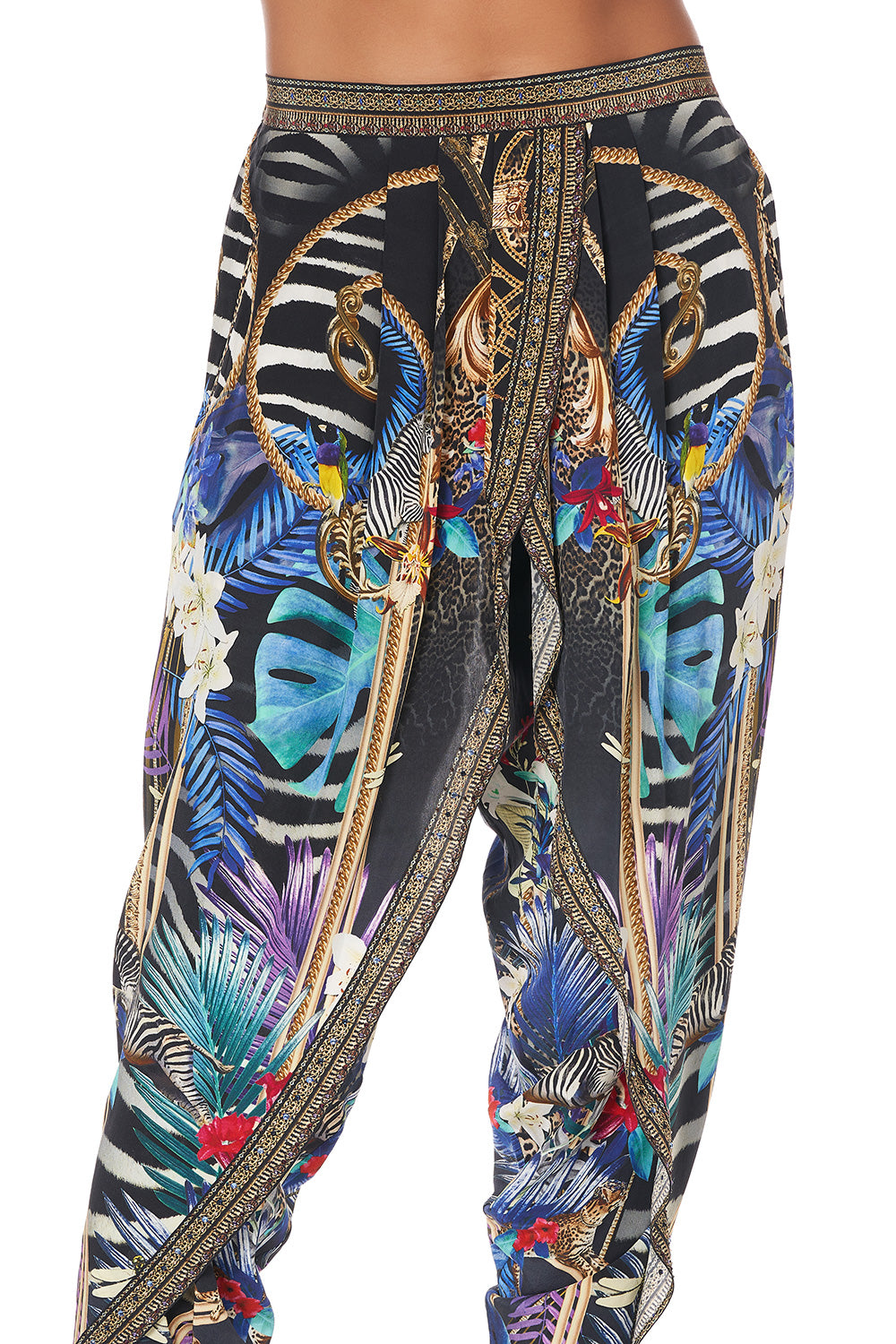 GATHERED WRAP FRONT TROUSER RAINBOW ROOM