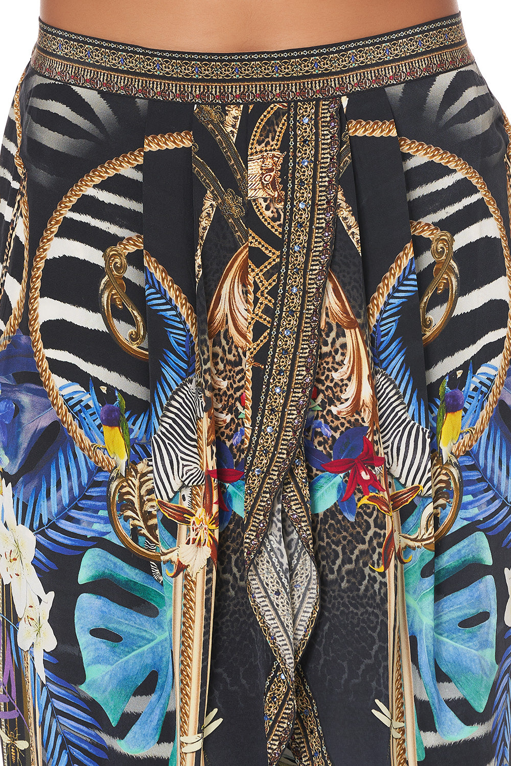 GATHERED WRAP FRONT TROUSER RAINBOW ROOM