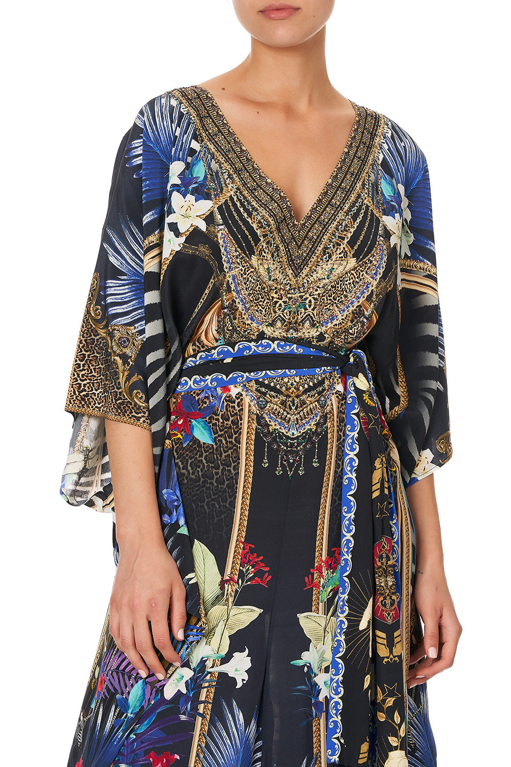 SCARF JUMPSUIT WITH BELT RAINBOW ROOM