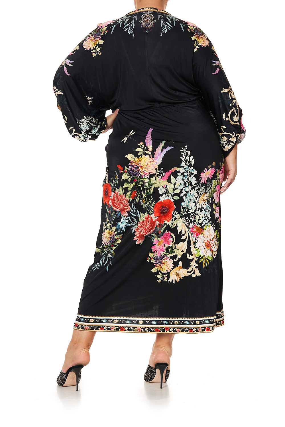 JERSEY TWIST SLEEVE DRESS HAMPTON HIVE