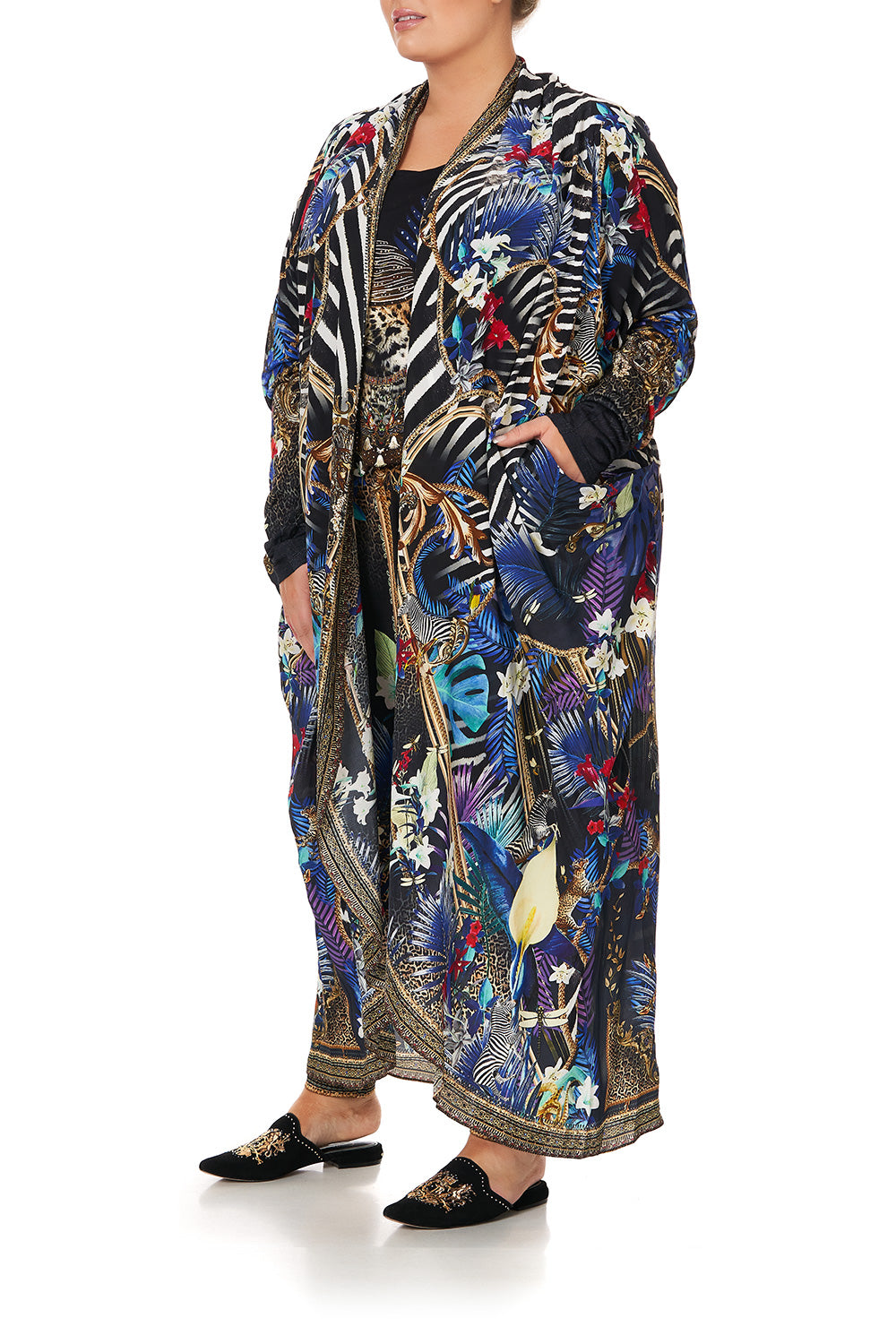 LONG CASUAL JACKET WITH POCKETS RAINBOW ROOM