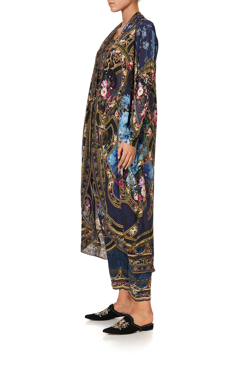 LONG CASUAL JACKET WITH POCKETS FIELDS OF TREASURE