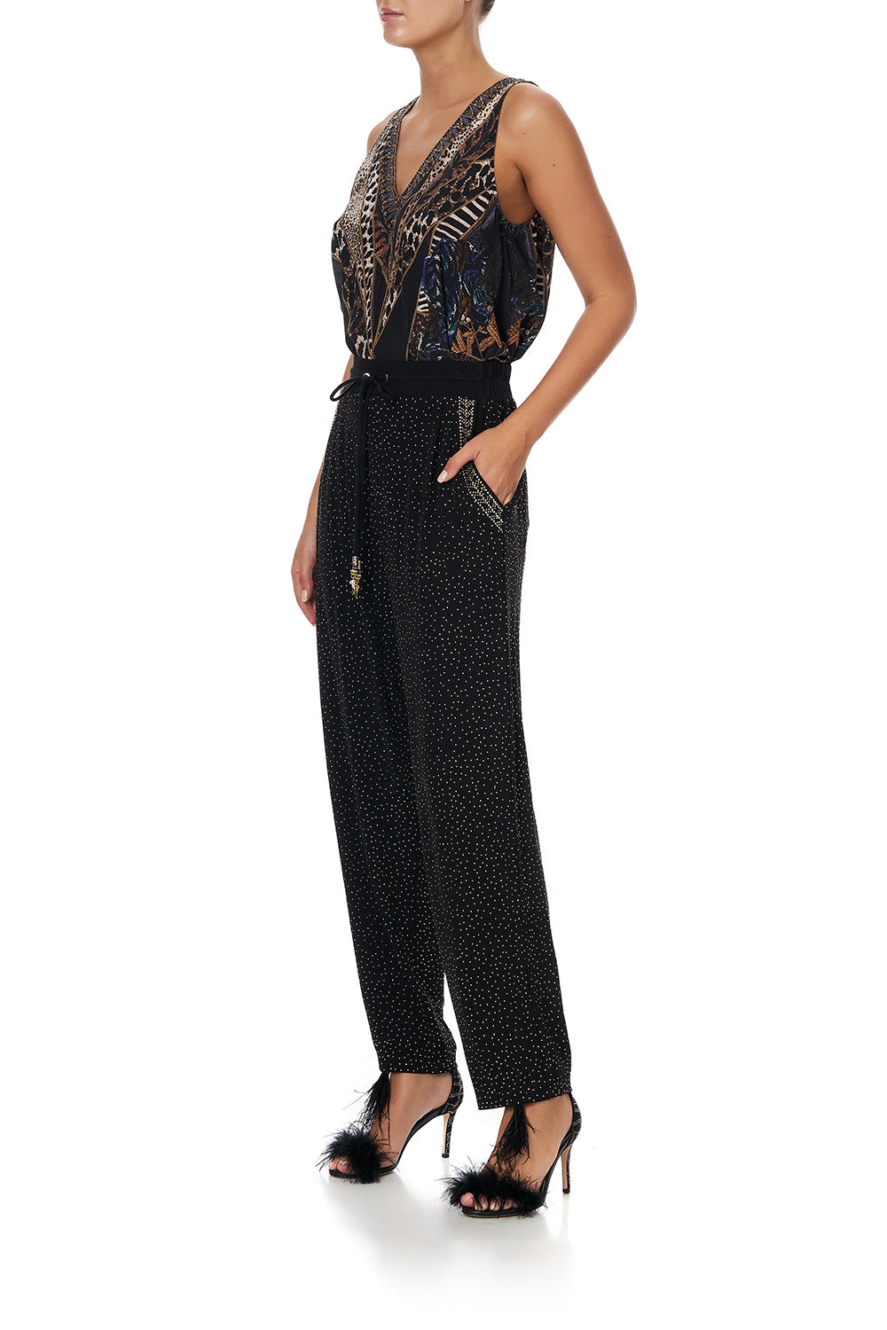 DRAWCORD RELAXED PANT LADY STARDUST