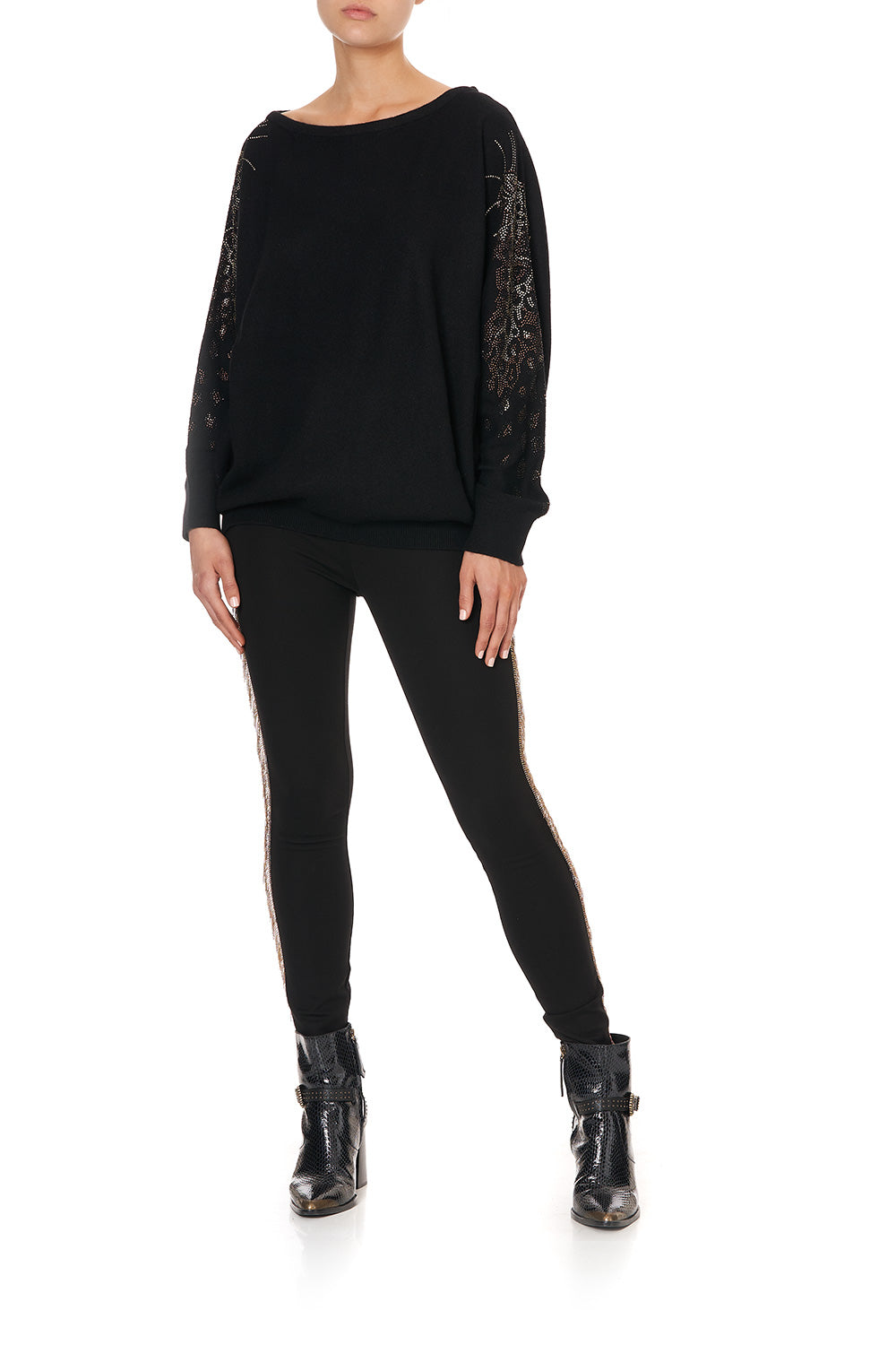 OFF SHOULDER DOLMAN KNIT JUMPER ABINGDON PALACE