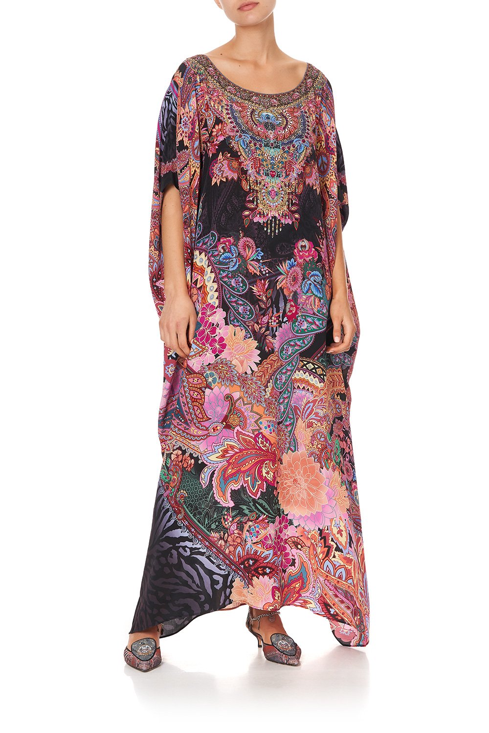 ROUND NECK KAFTAN SWINGING SIXTIES