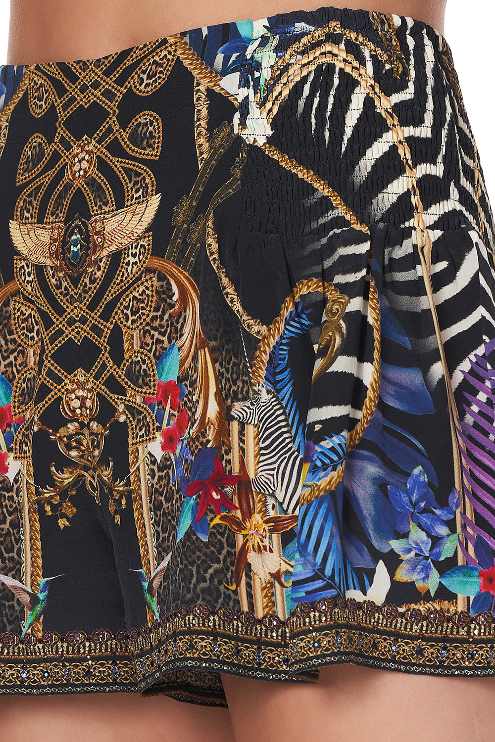 SHORTS WITH SIDE FLOUNCE RAINBOW ROOM