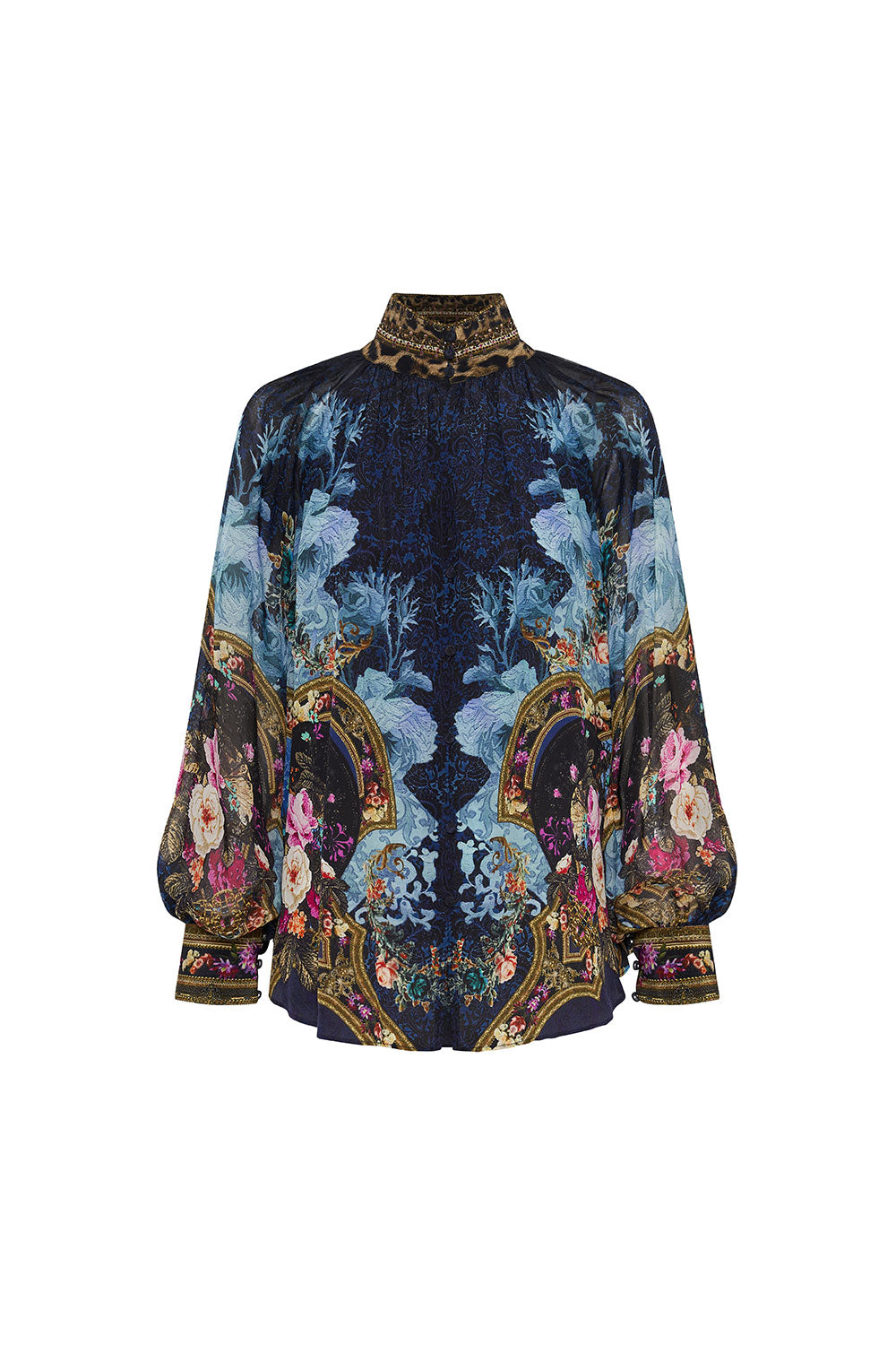 RAGLAN BUTTON UP SHIRT FIELDS OF TREASURE