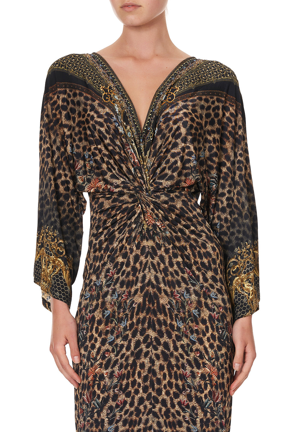 LONG SPLIT FRONT TWIST DRESS ABINGDON PALACE