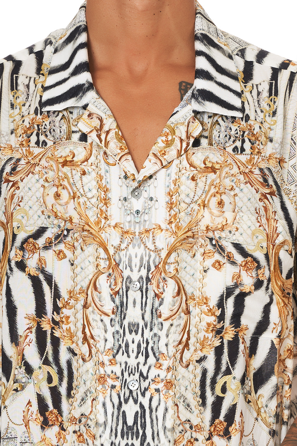 SHORT SLEEVE CAMP COLLARED SHIRT GATES OF GLORY