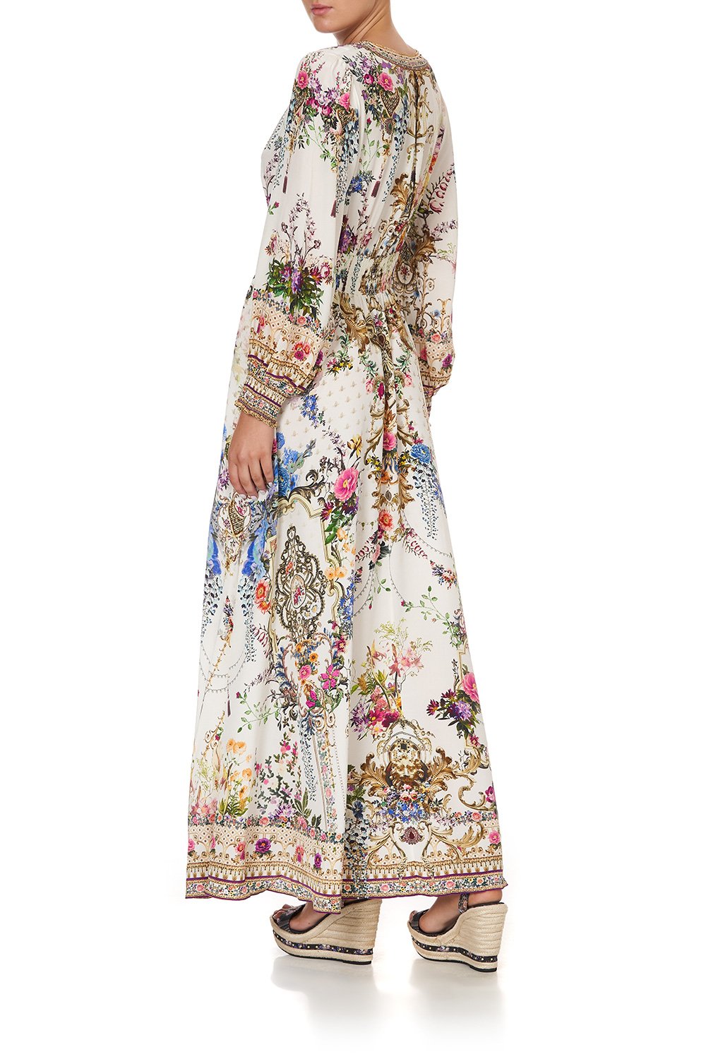 BUTTON DRESS WITH SHAPED WAISTBAND BY THE MEADOW