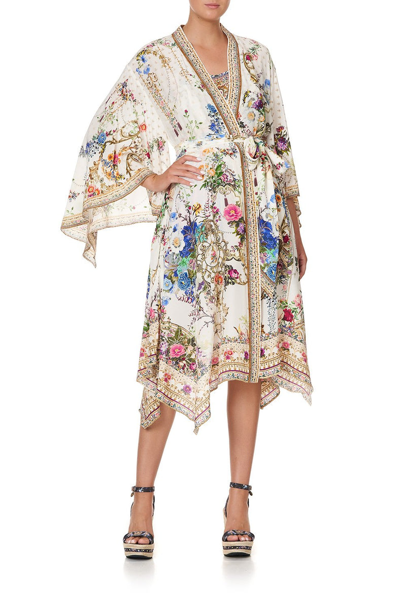 Layered Handkerchief Hem Blouse