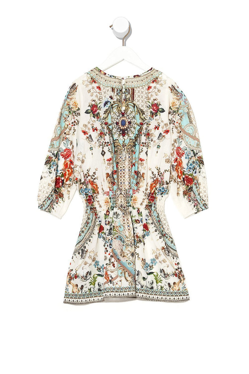 KIDS RELAXED SHIRRED WAIST DRESS 12-14 SHAKESPEARES GARDEN main image 1