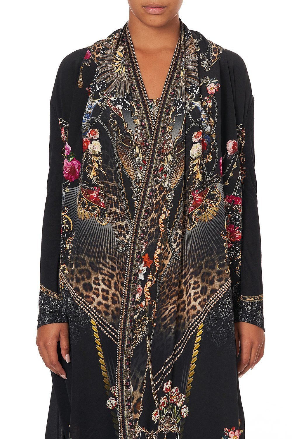 LONG CASUAL JACKET WITH POCKETS GOTHIC GODDESS