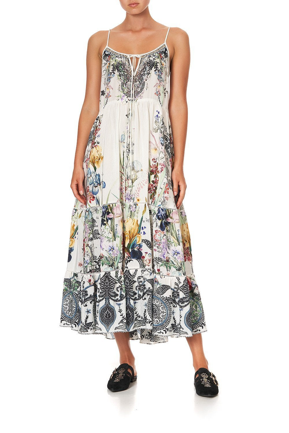 DRESS WITH FRONT TIE DETAIL TRUE ROMANCE