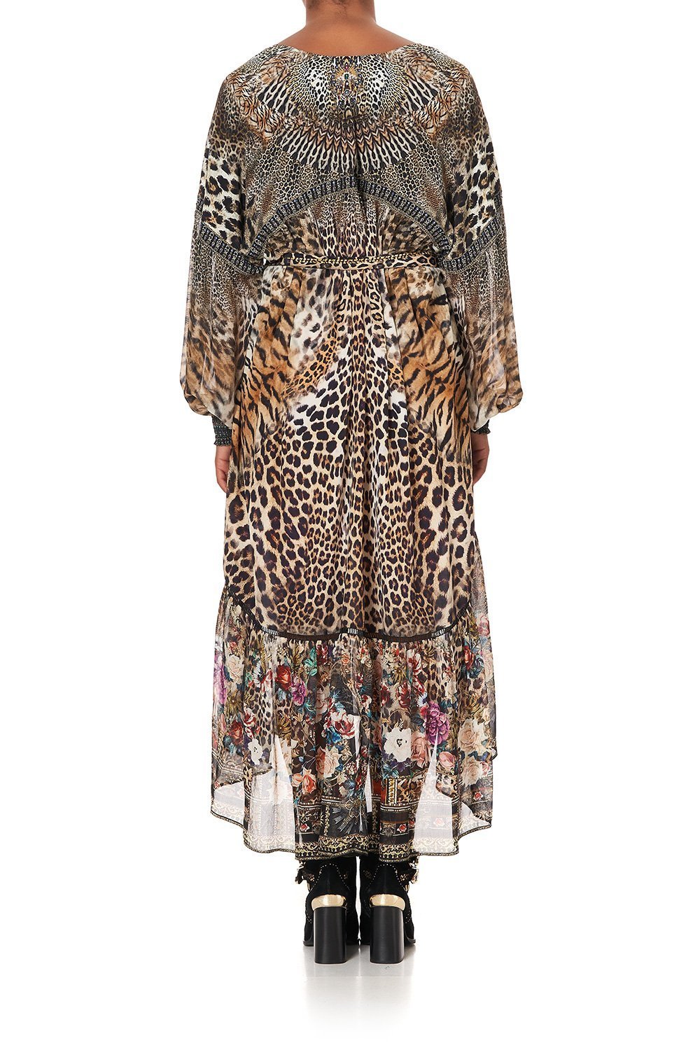 BLOUSON TIE DRESS WITH YOKE CALL OF THE CATHEDRAL