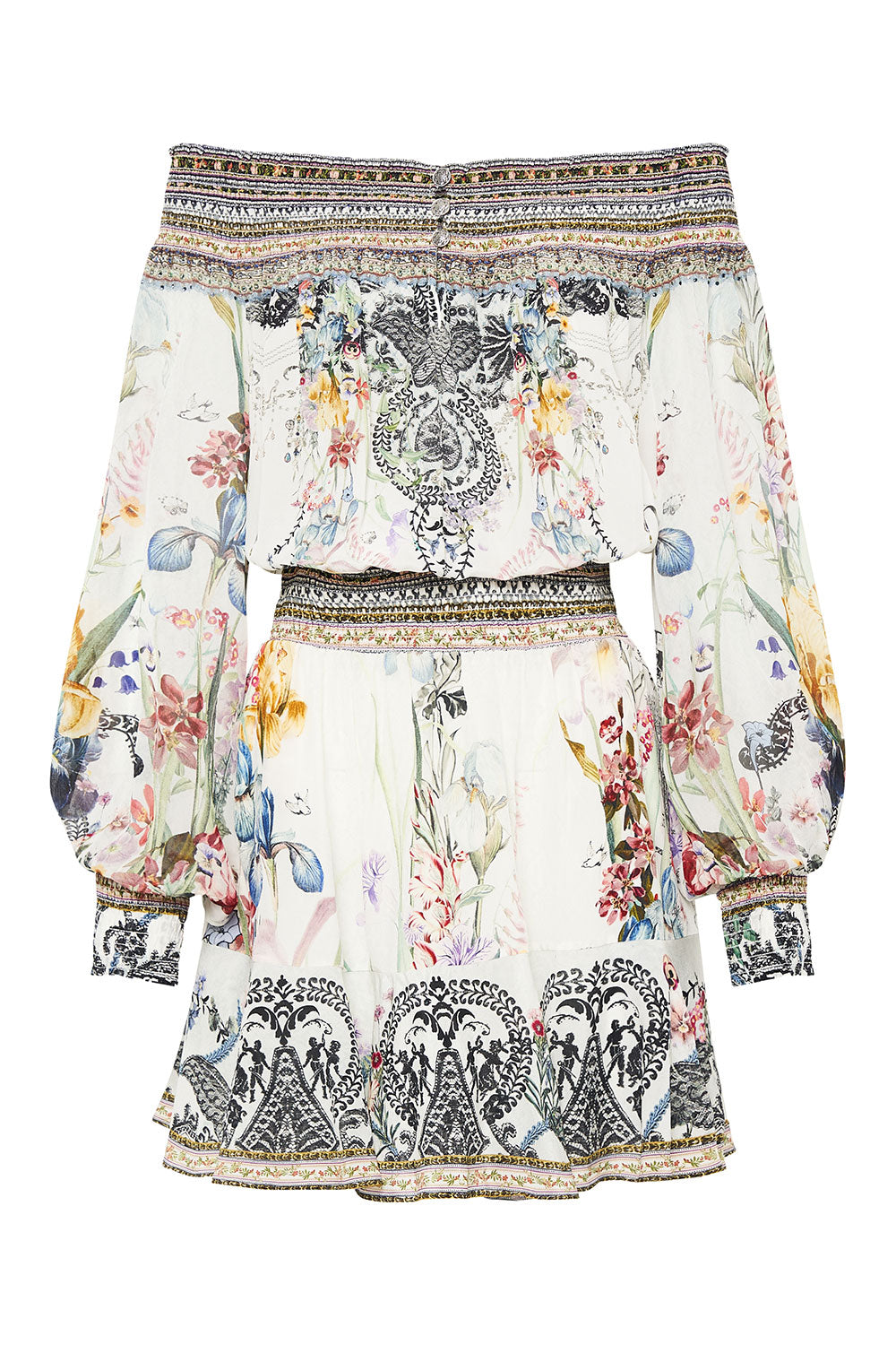 OFF SHOULDER SHORT DRESS TRUE ROMANCE