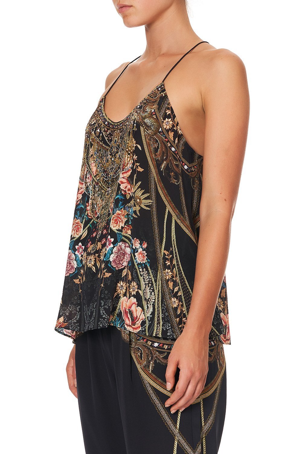 T BACK SHOESTRING TOP BELLE OF THE BAROQUE