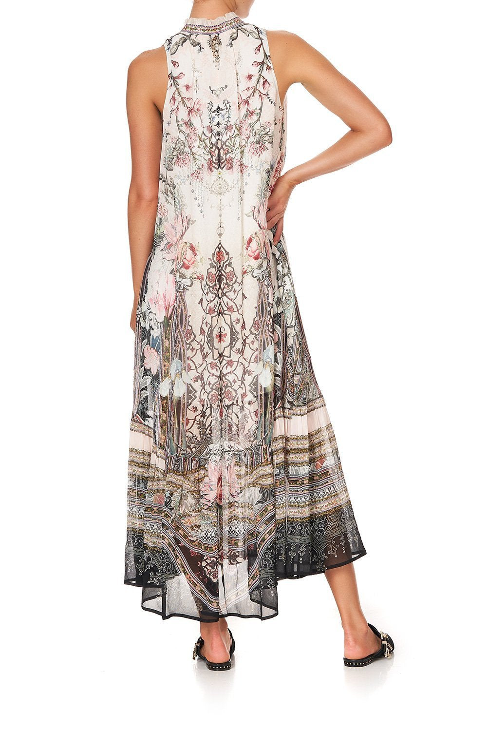 HIGH NECK KEYHOLE DRESS ROMANCE IS BORN