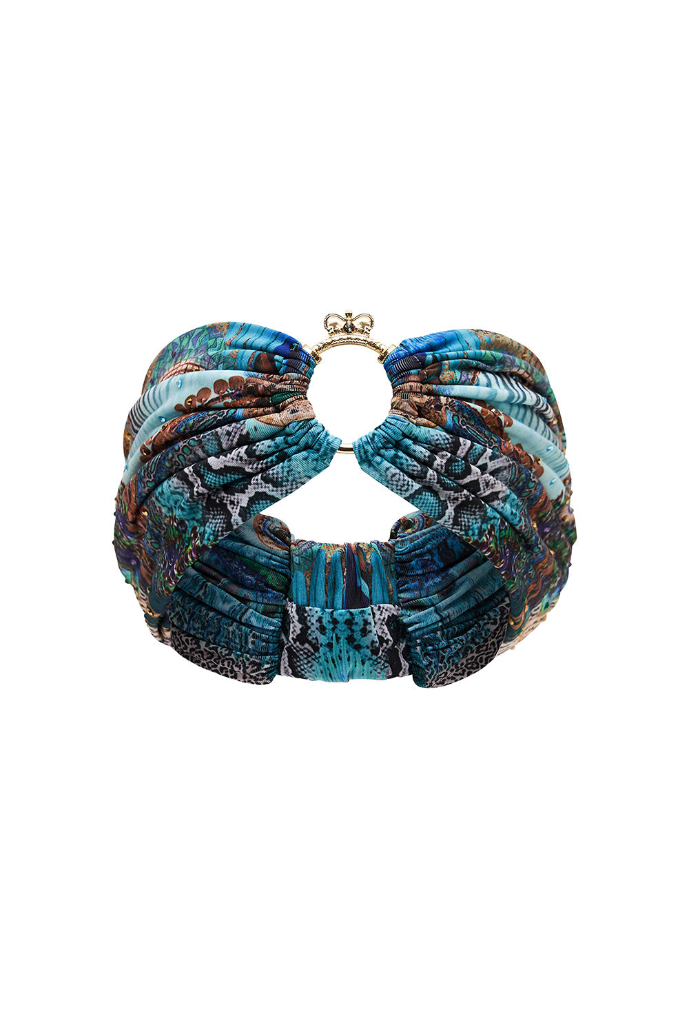 KNIT BUCKLE HEADBAND TEMPLE TEMPTRESS