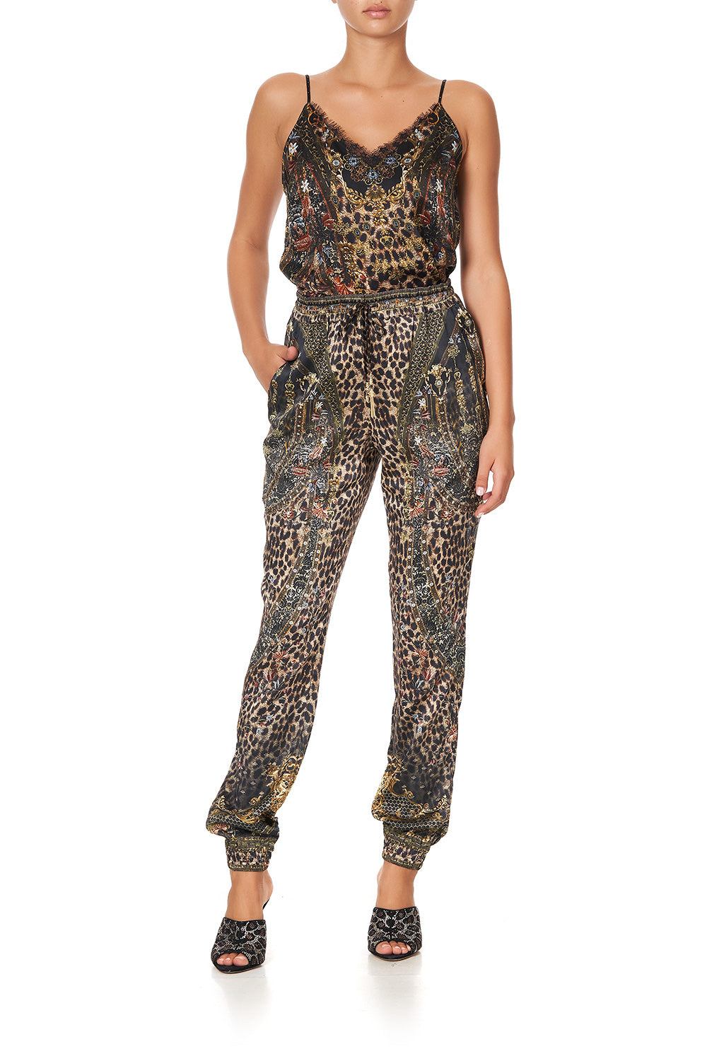 DRAWSTRING PANT WITH RIBBING ABINGDON PALACE