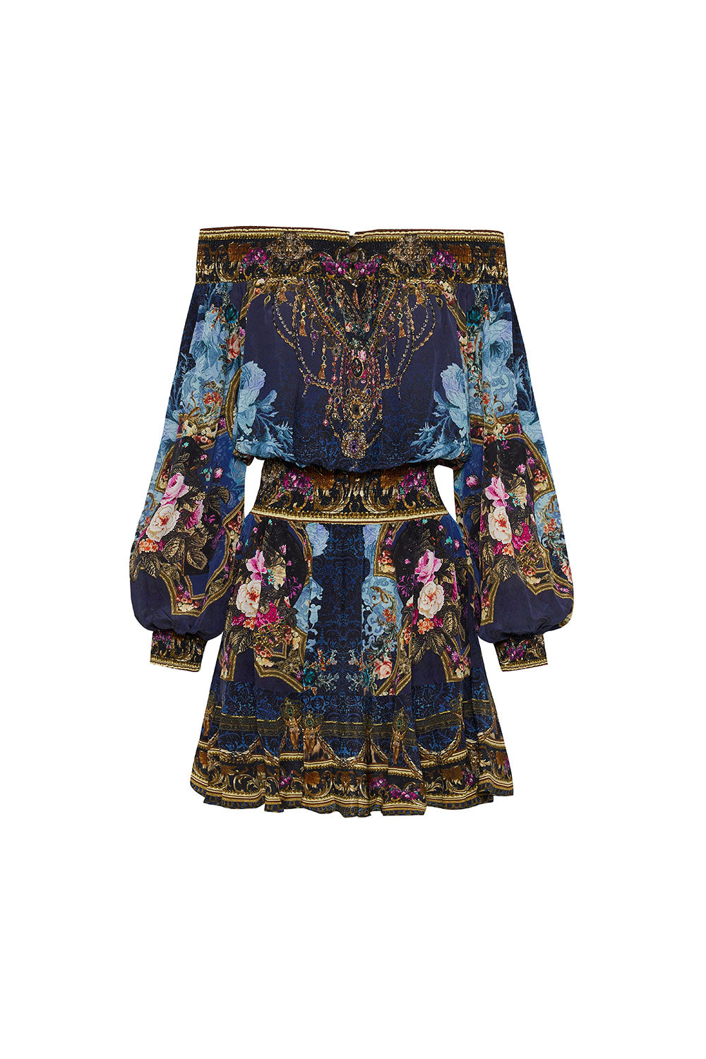 OFF SHOULDER SHORT DRESS FIELDS OF TREASURE