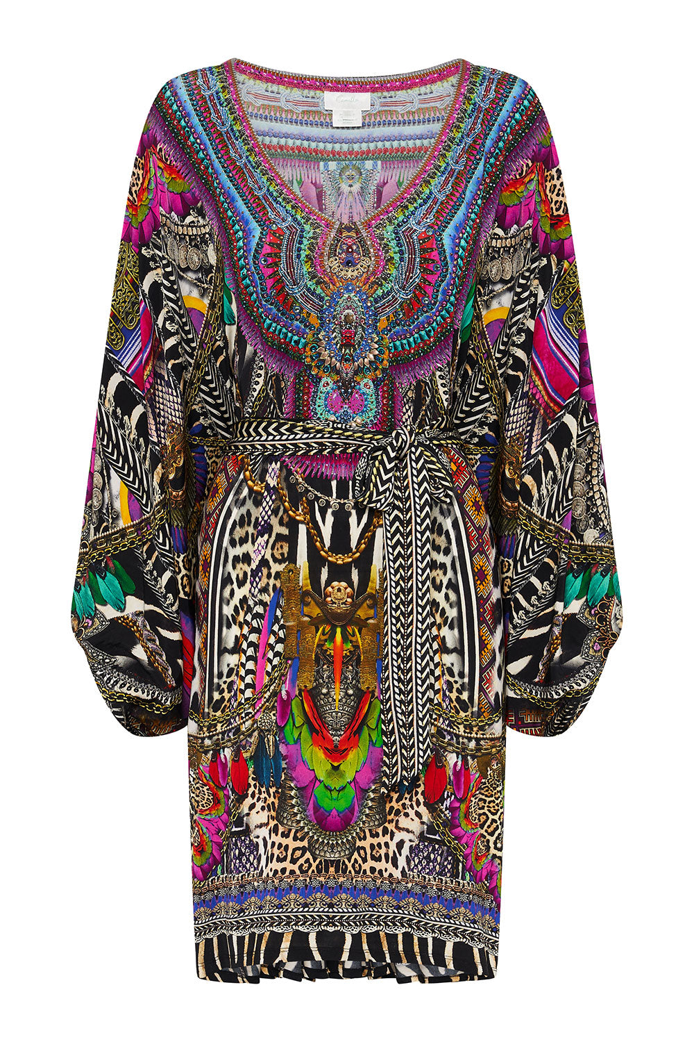 V NECK JERSEY SHORT KAFTAN W TIE GUARDIANS OF THE SUN