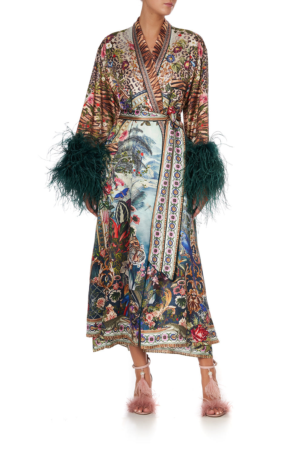 LONG ROBE WITH FLARED SLEEVE IF THESE WALLS COULD TALK