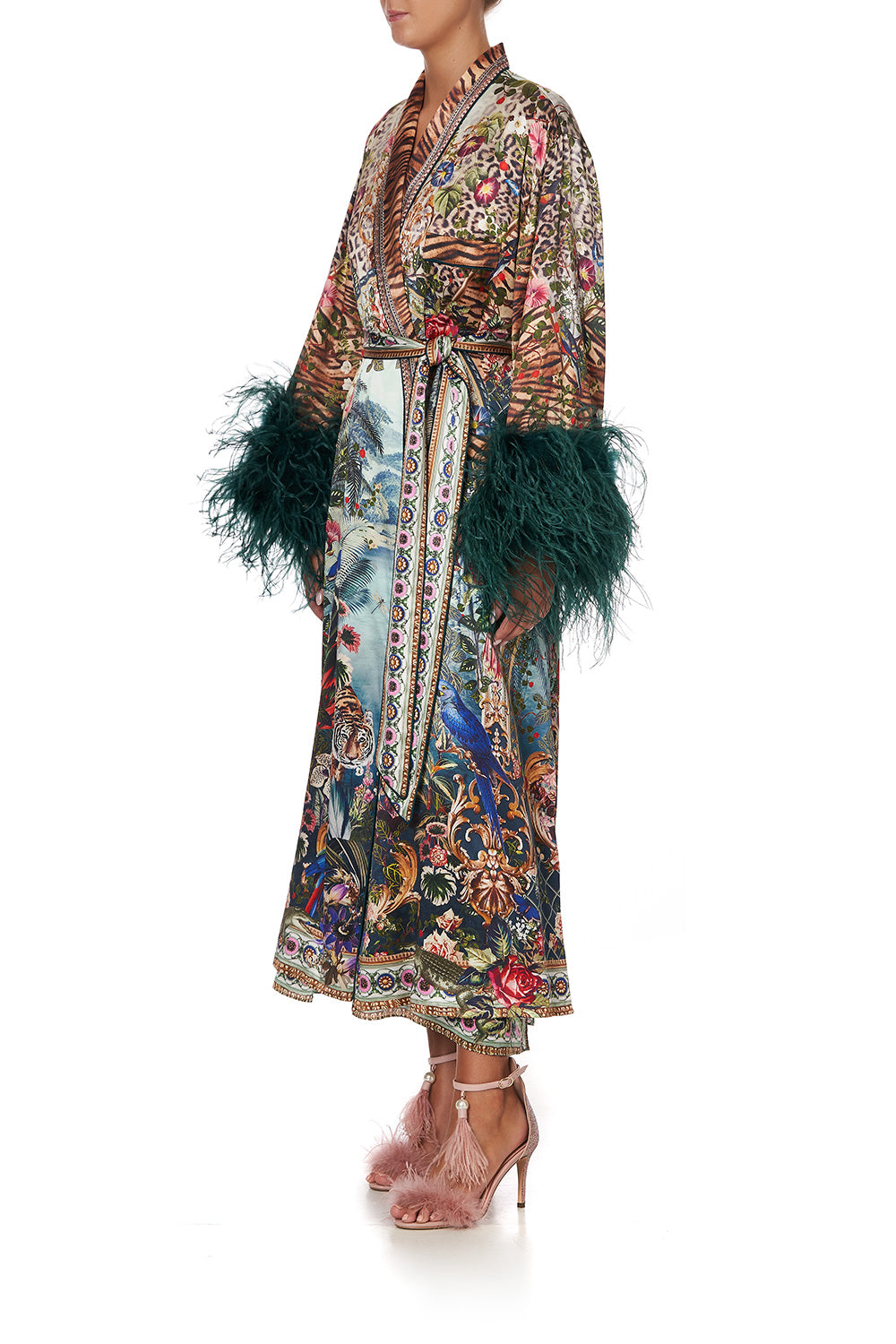 LONG ROBE WITH FLARED SLEEVE IF THESE WALLS COULD TALK