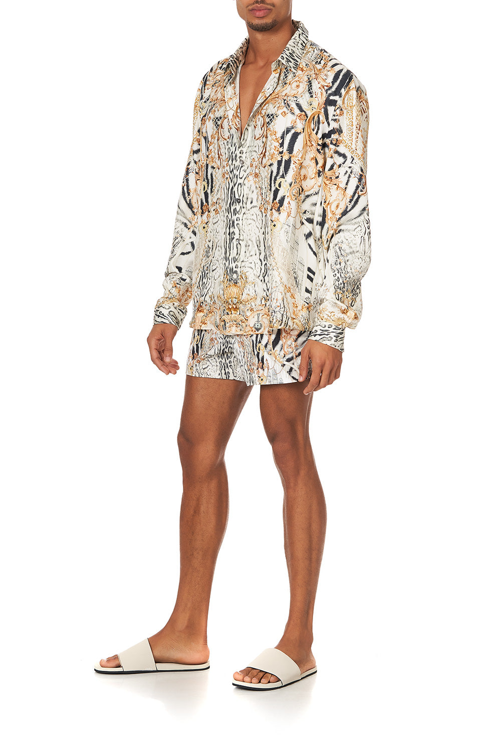 COLLARED LONG SLEEVE SHIRT GATES OF GLORY