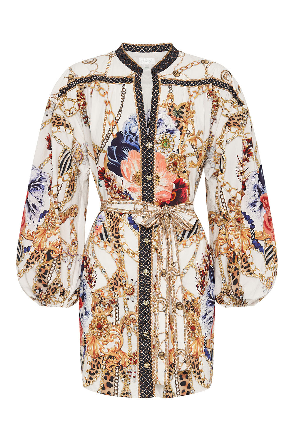 BLOUSON SLEEVE SHIRT DRESS REIGN SUPREME