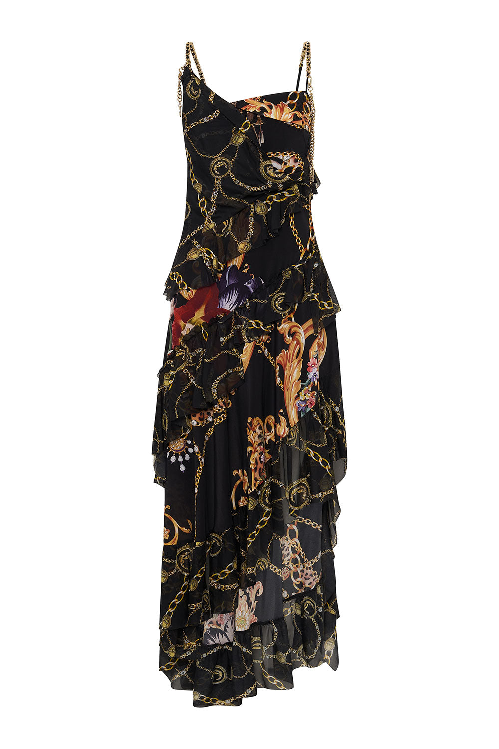 ASYMMETRIC MULTI FRILL DRESS A NIGHT IN THE 90S