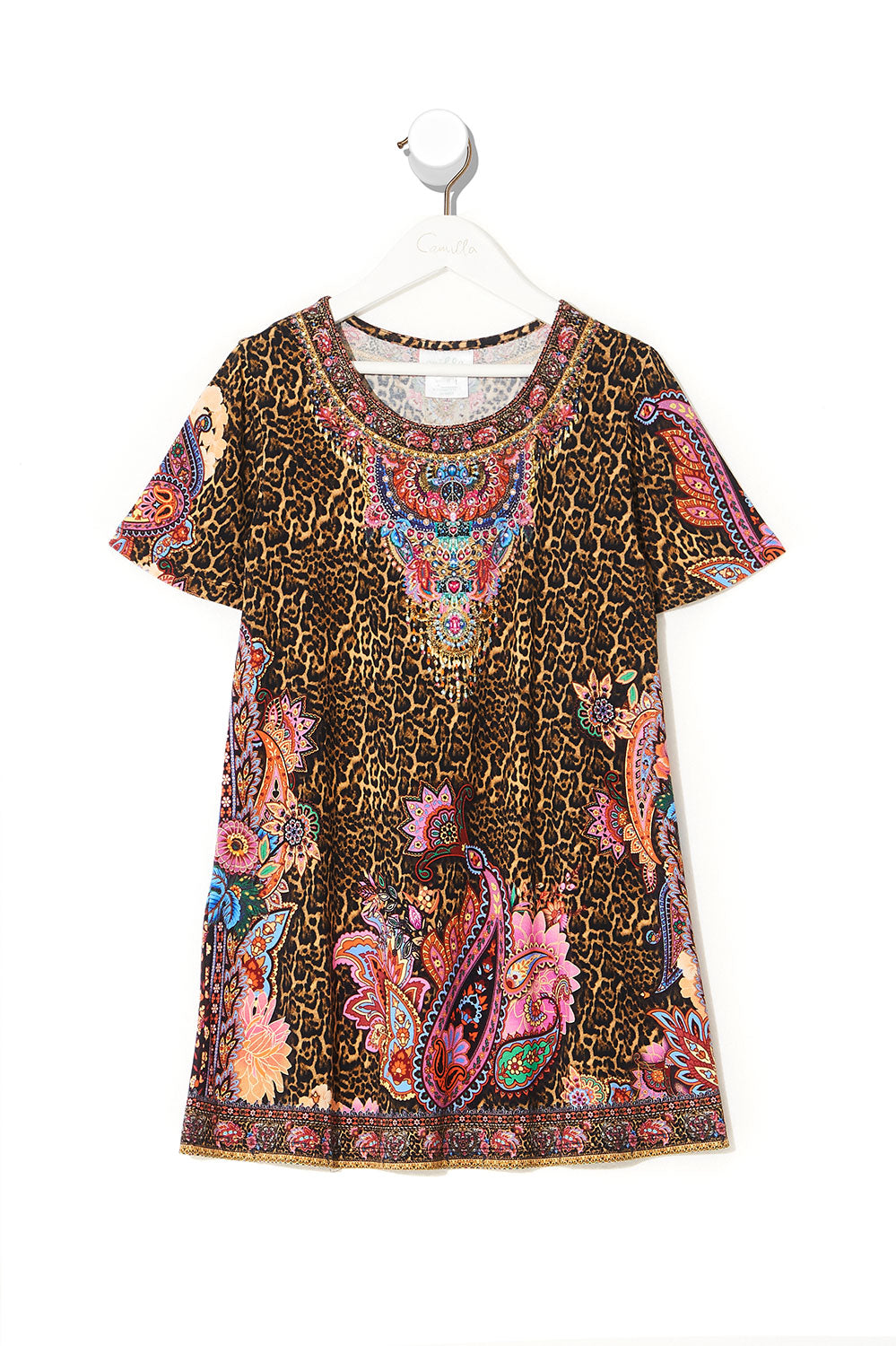 KIDS TSHIRT DRESS WITH FLARE HEM 12-14 MAYFAIR MARY