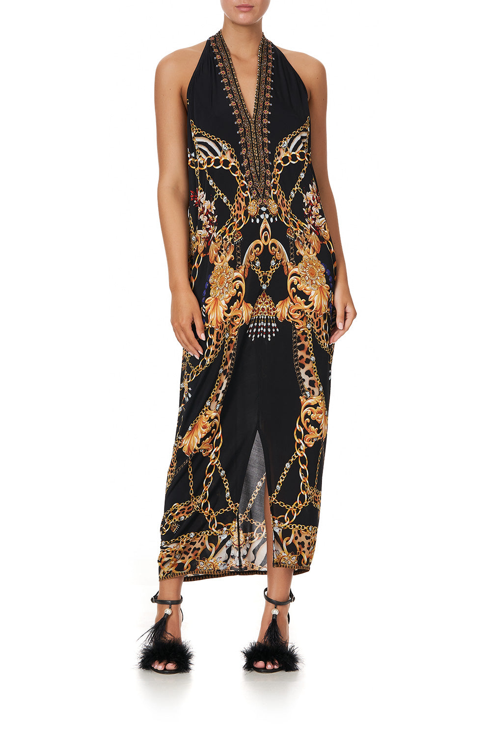 SIDE COWL JERSEY DRESS A NIGHT IN THE 90S