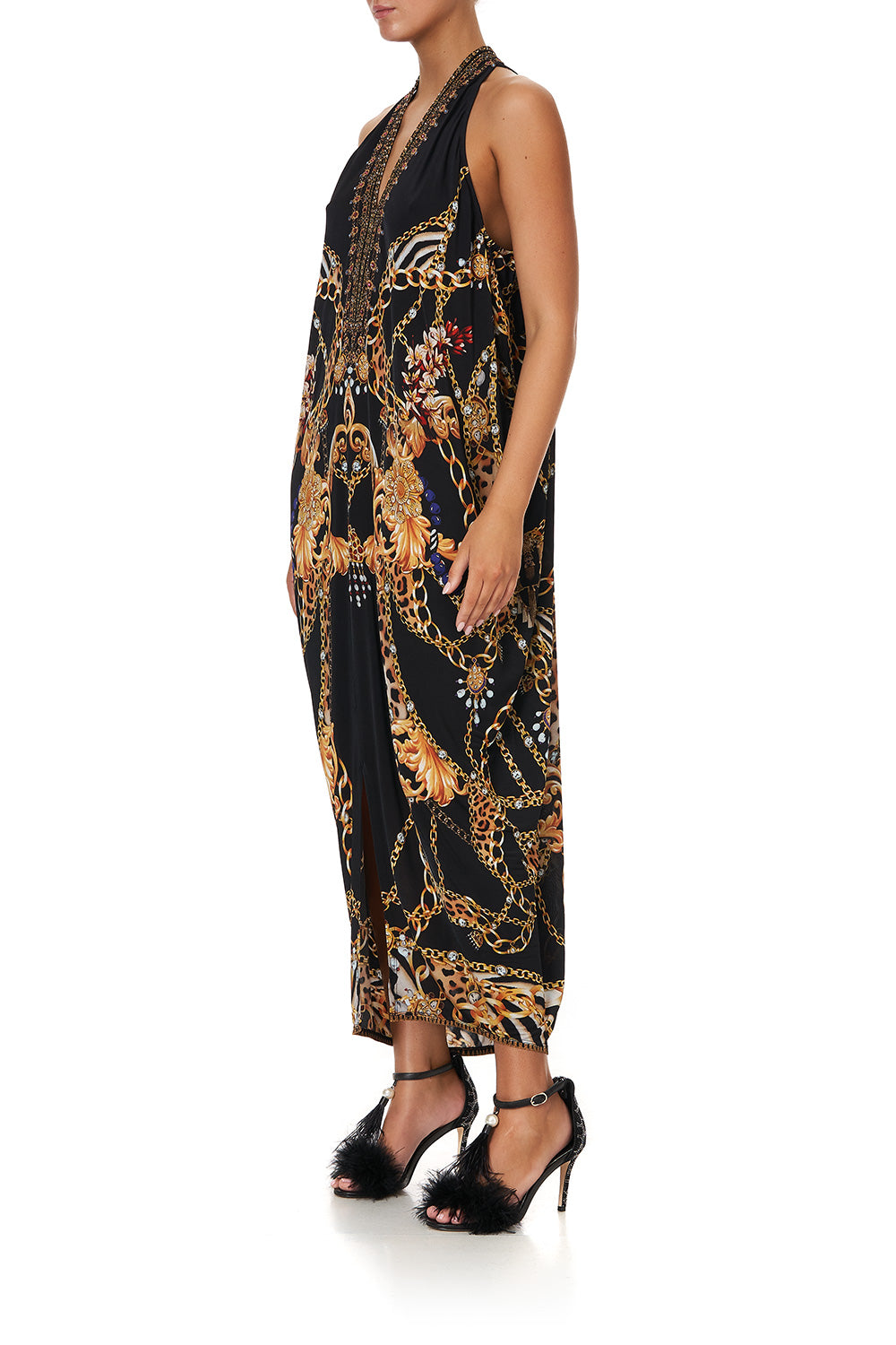 SIDE COWL JERSEY DRESS A NIGHT IN THE 90S