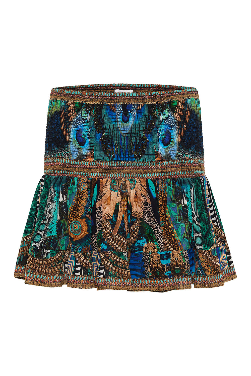 SHORT SHIRRED SKIRT TEMPLE TEMPTRESS