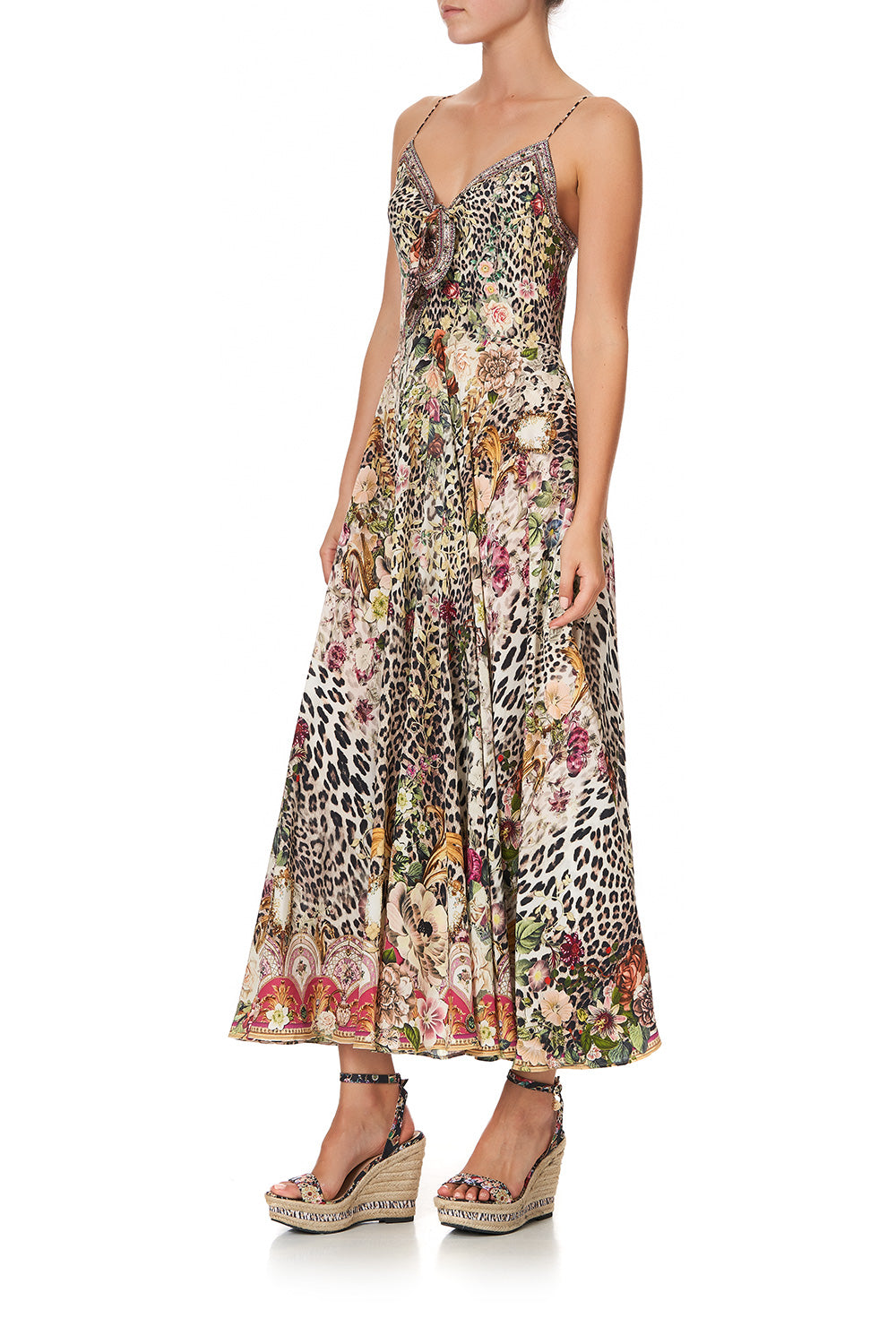 LONG DRESS WITH TIE FRONT ANARCHY AT ANNABELS