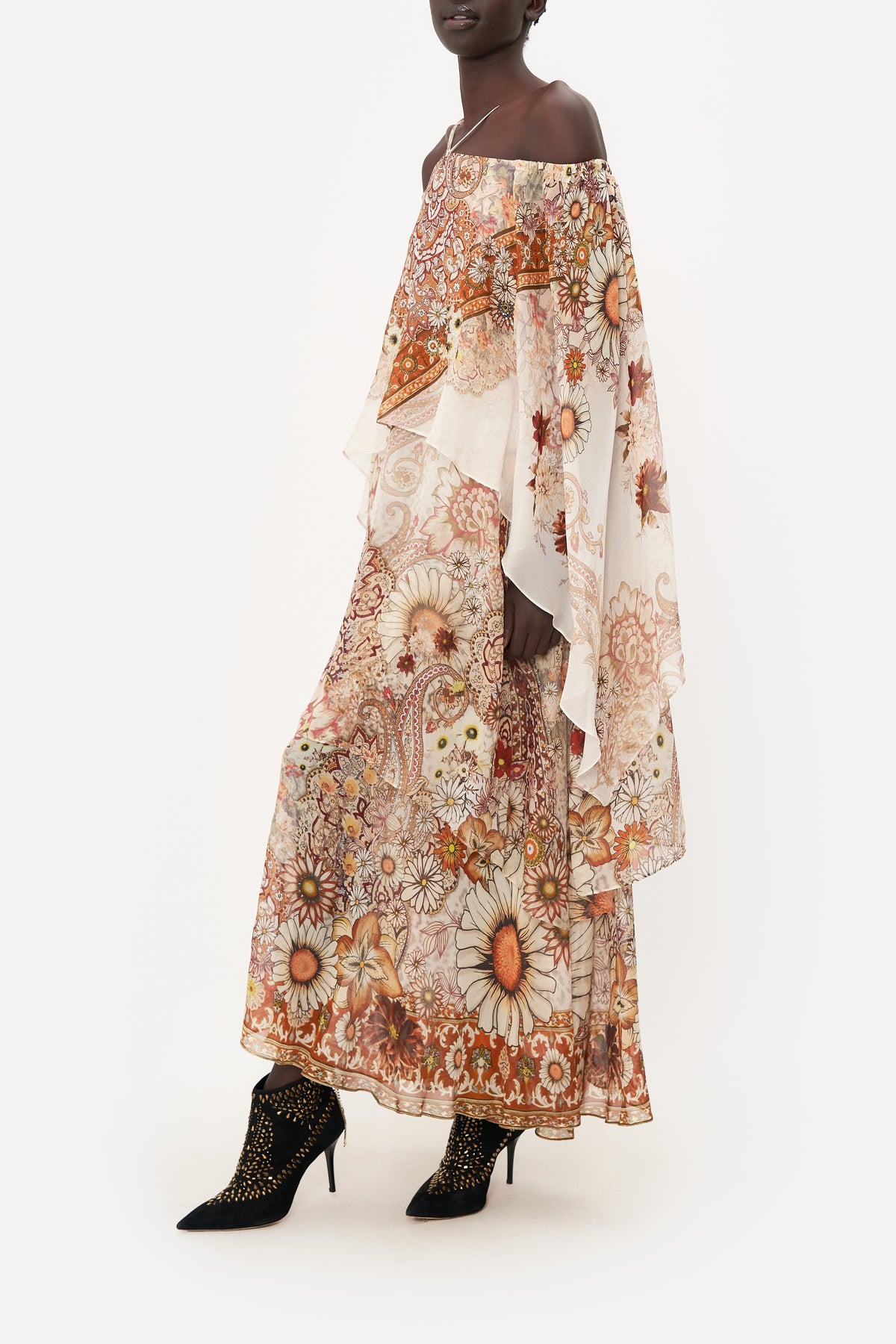 LAYERED OFF SHOULDER DRESS HEART OF A HIPPIE