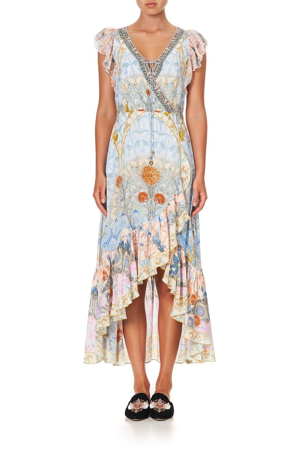 RUFFLE WRAP DRESS MORRIS MUSE