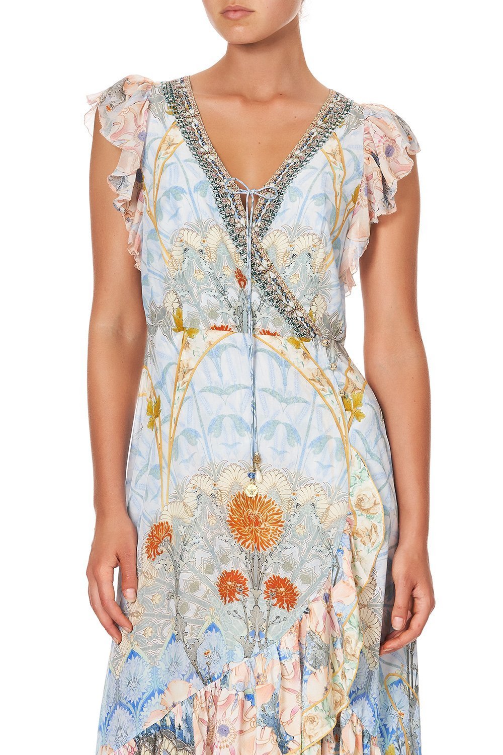 RUFFLE WRAP DRESS MORRIS MUSE