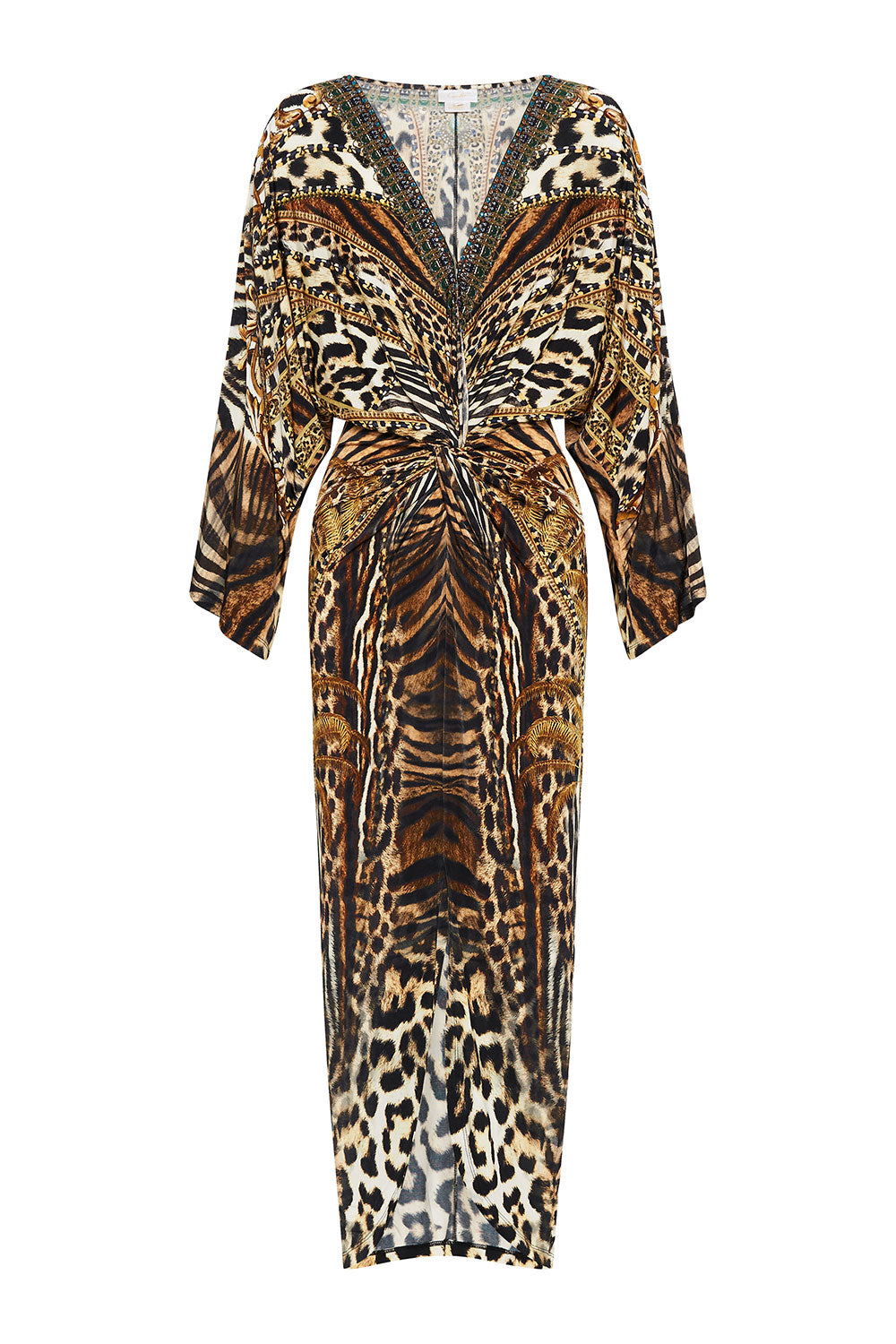 LONG SPLIT FRONT TWIST DRESS BERKELEY ST AFTER DARK