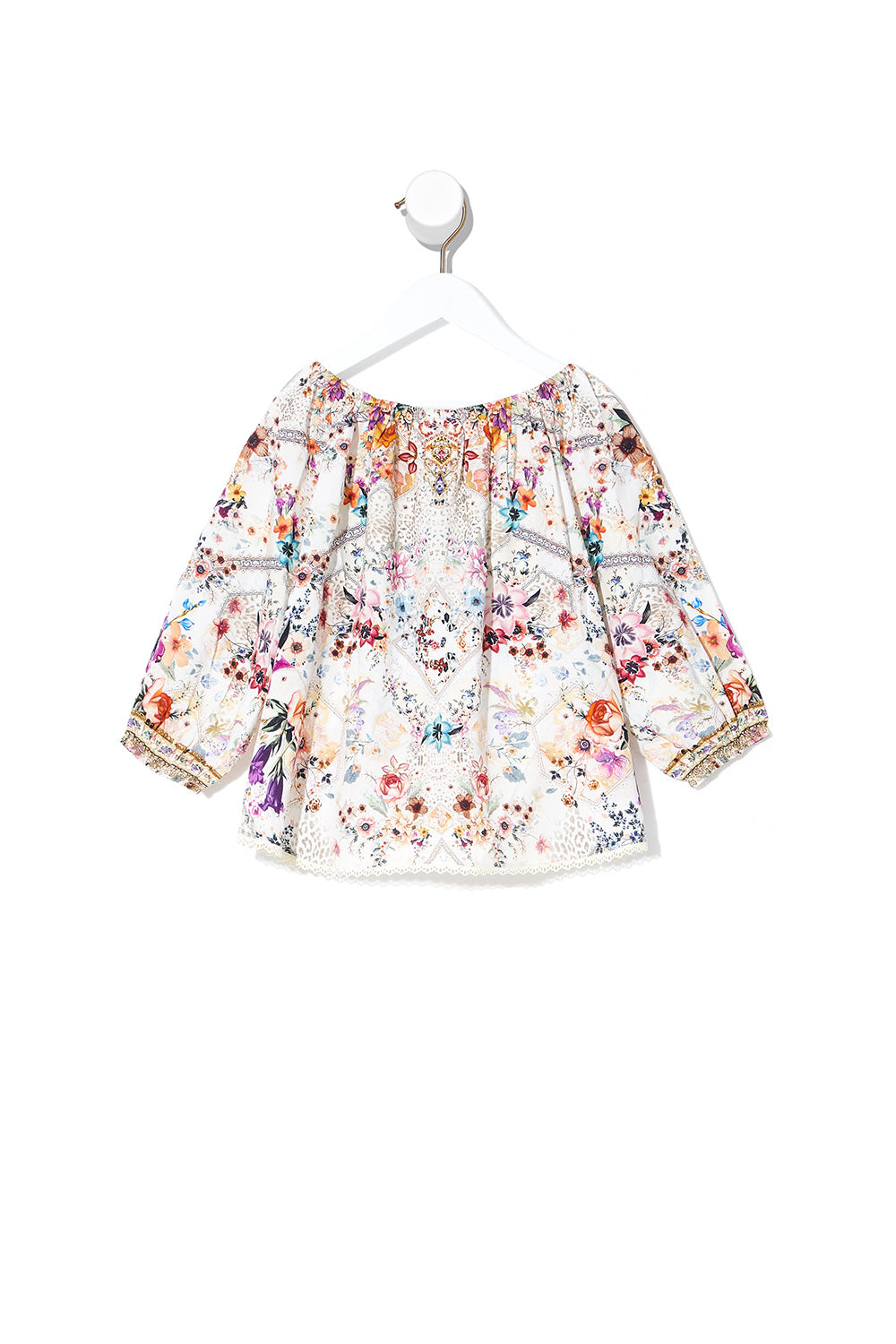 KIDS ELASTICATED NECK BLOUSE 4-10 SEW IN LOVE