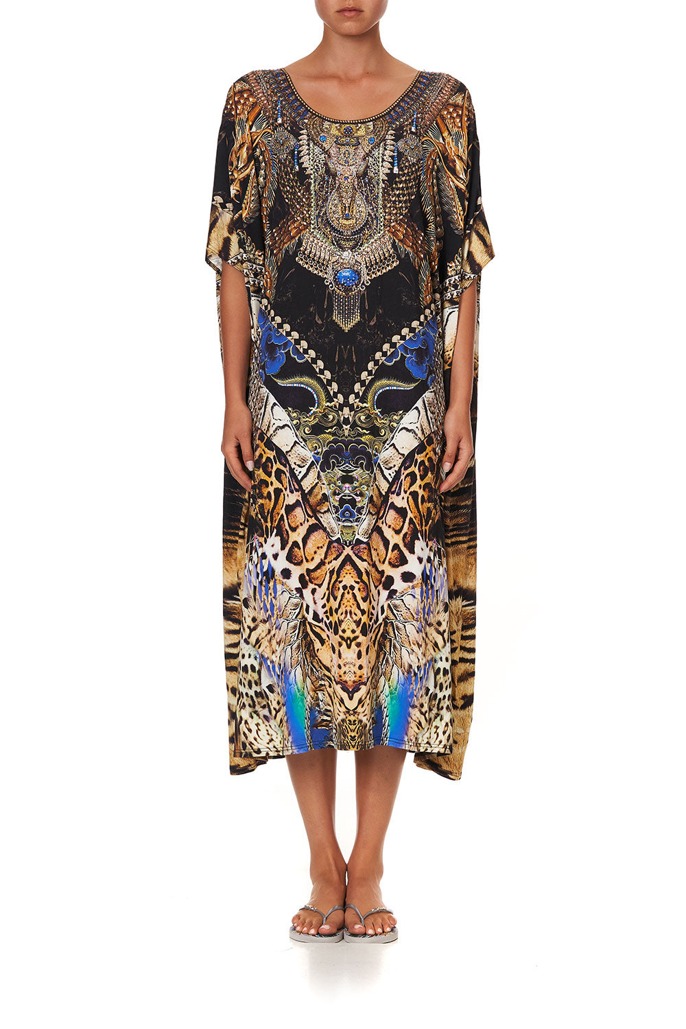 ROUND NECK LOUNGE KAFTAN DRAGON LADY
