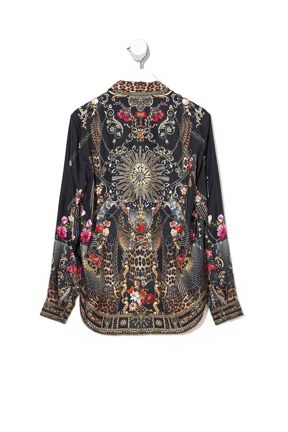 COLLARED LONG SLEEVE SHIRT GOTHIC GODDESS