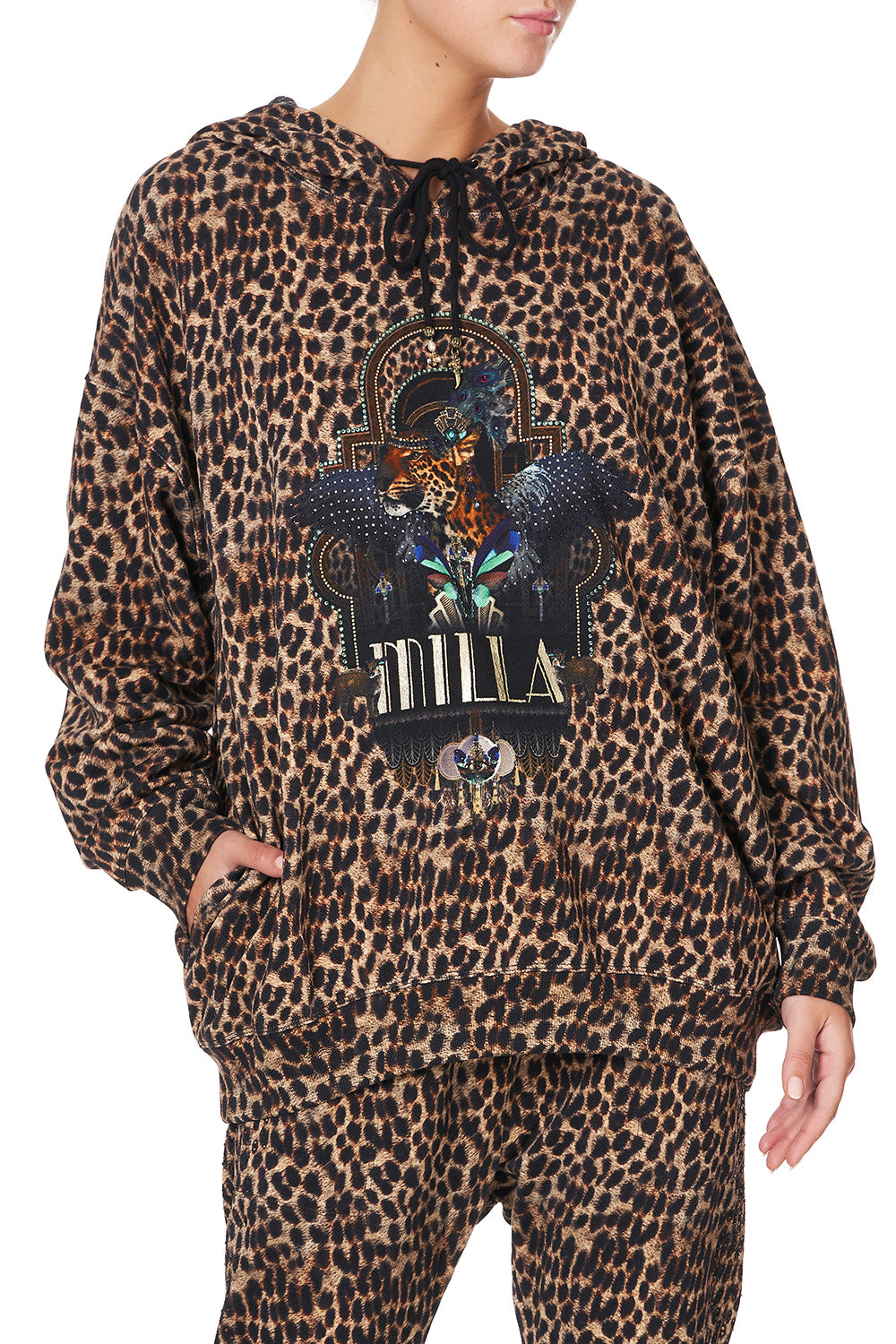 BOYFRIEND HOODIE WITH SIDE POCKET FITZGERALDS FLAPPER