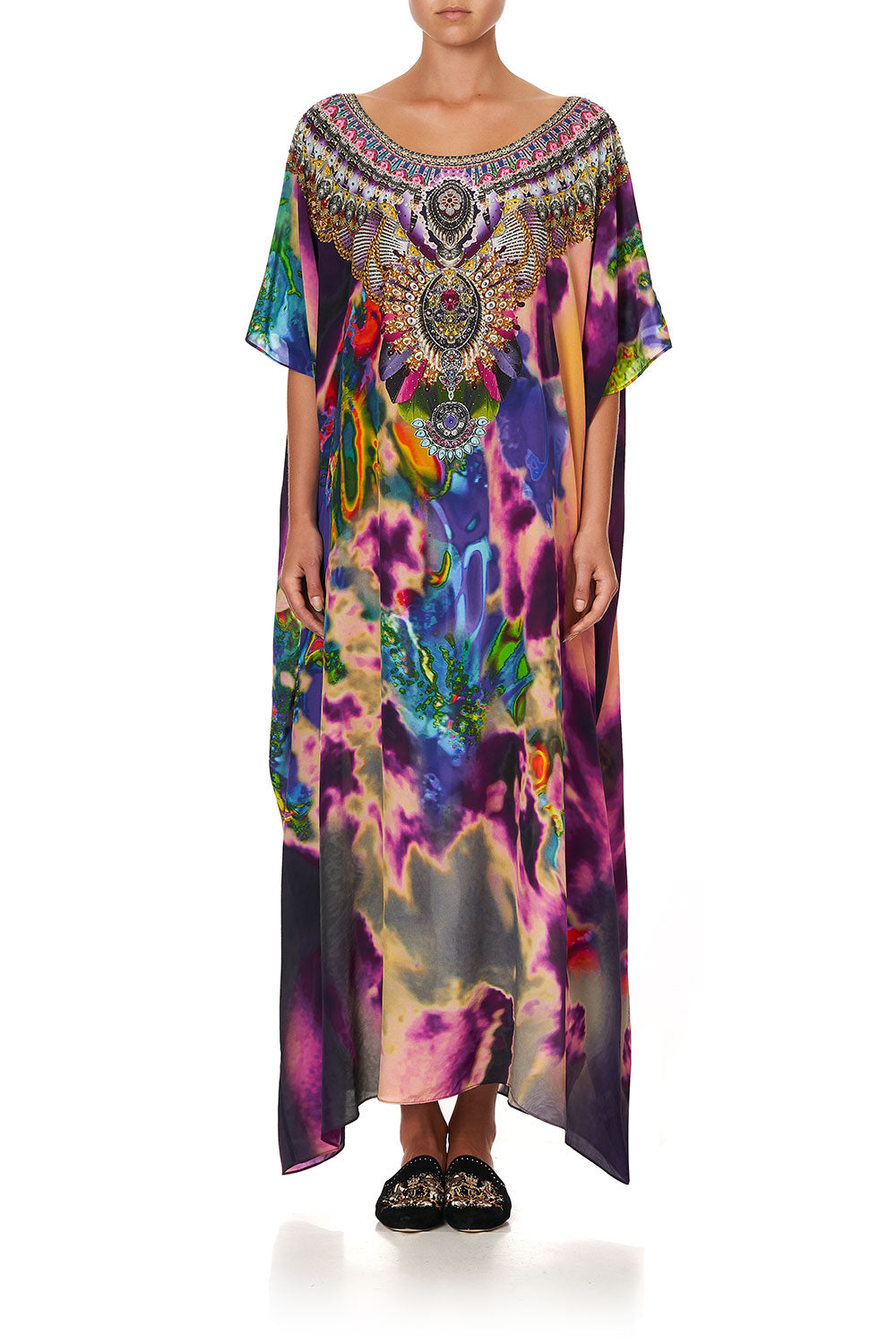 ROUND NECK KAFTAN ACID ABBEY